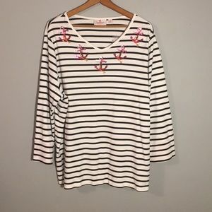 Quaker Factory Sequin Splash 2 piece knit set